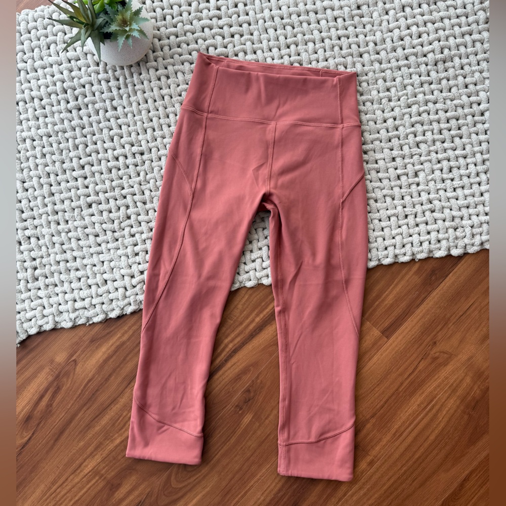 Lululemon | Women’s In Movement Crop Everlux in Vintage Rose | 4